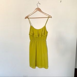 Chartreuse or citrine spaghetti strap dress
